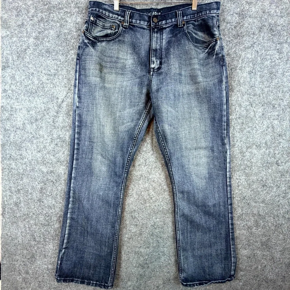 Fly‎ Paper Jeans Mens 38x32 Blue Y2K Streetwear Bootcut Leg Travel Relaxed Fit